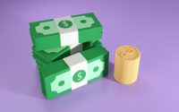 Money Icon D Coin Bank Render